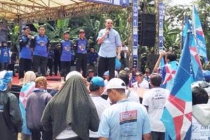 Kampanye terbuka Partai Demokrat Kuningan.